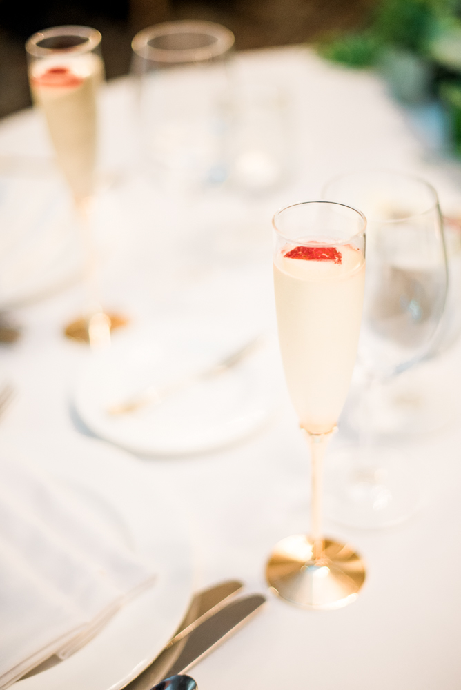 Strawberry champagne at Wedding at Lehigh University and Lehigh Country Club by Fine Art Photographer Michelle Behre Photography