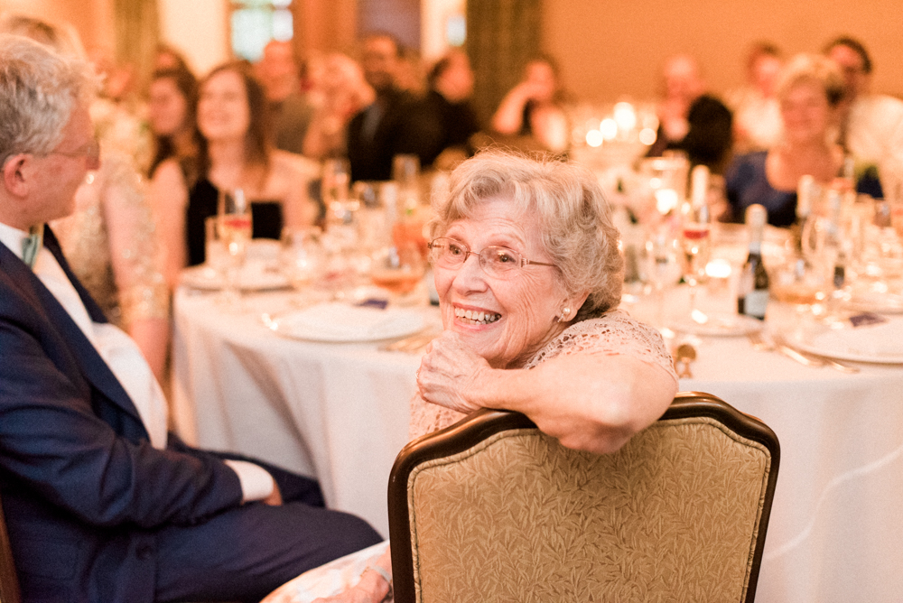 Toast reactions at Wedding at Lehigh University and Lehigh Country Club by Fine Art Photographer Michelle Behre Photography