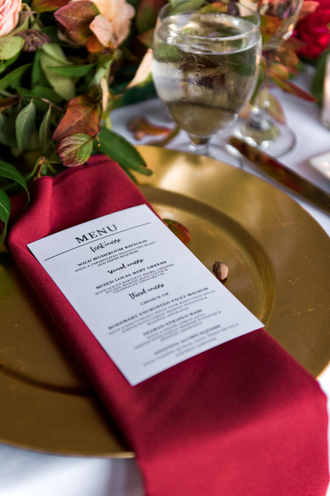 reception details, photographed by New Jersey fine art hybrid photographer, Michelle Behre Photography, private fall wedding at Water Witch Club, Falco's Catering, Highlands, New Jersey.
