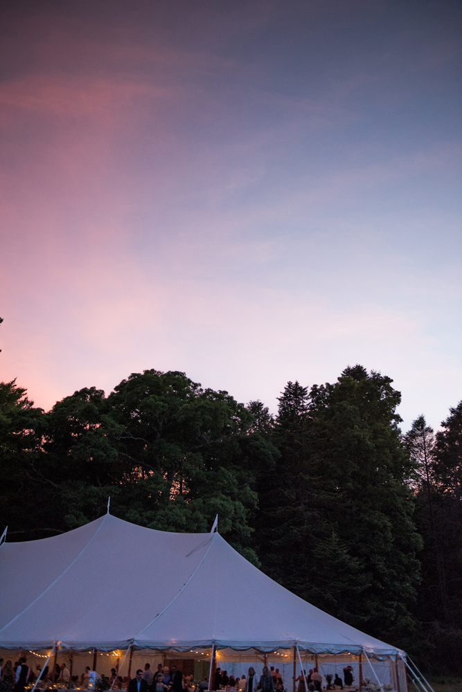 Sunset over the tent wedding, Michelle Behre Photography New Jersey Fine Art Wedding Photography photographs Destination Summer Wedding at the Estate at Moraine Farms in Beverly Massachusetts