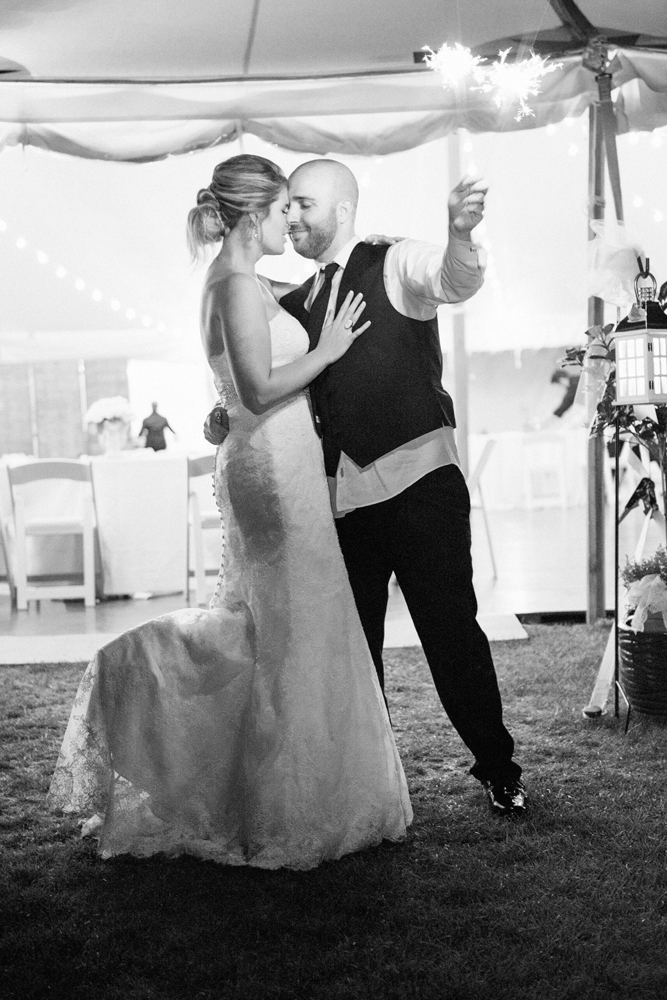 Bride and groom sparkler send off, Michelle Behre Photography New Jersey Fine Art Wedding Photography photographs Destination Summer Wedding at the Estate at Moraine Farms in Beverly Massachusetts
