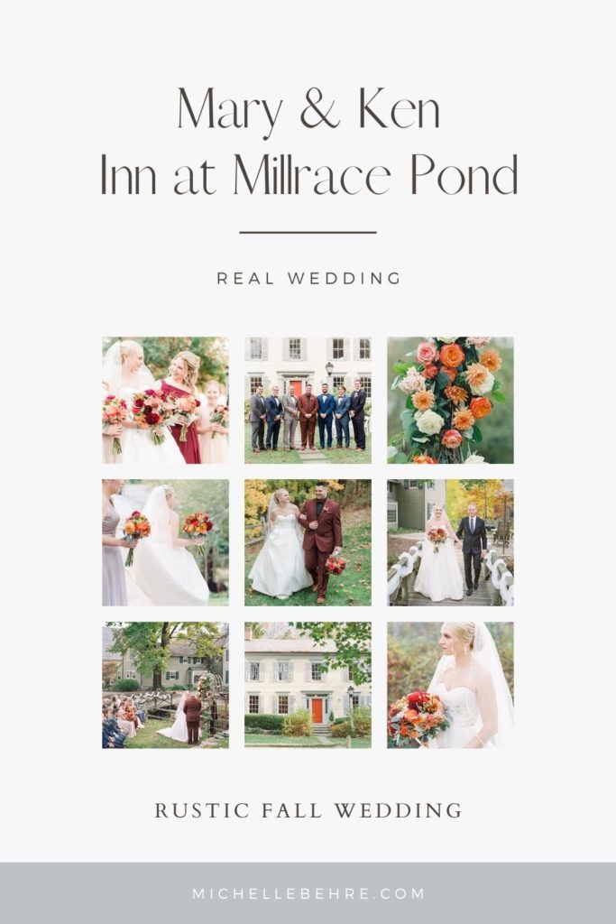 Inn at Millrace Pond, Hope, New Jersey Wedding Photographer