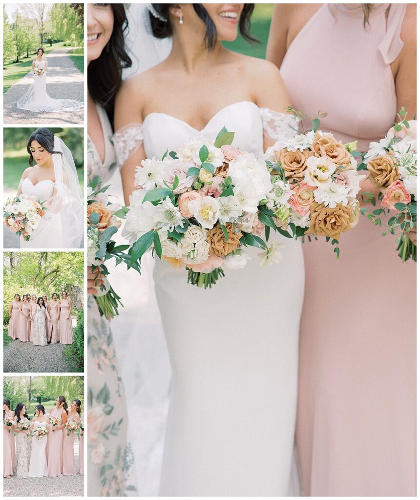 Romantic, light and airy spring garden wedding at the Crossed Keys Estate, Andover, New Jersey