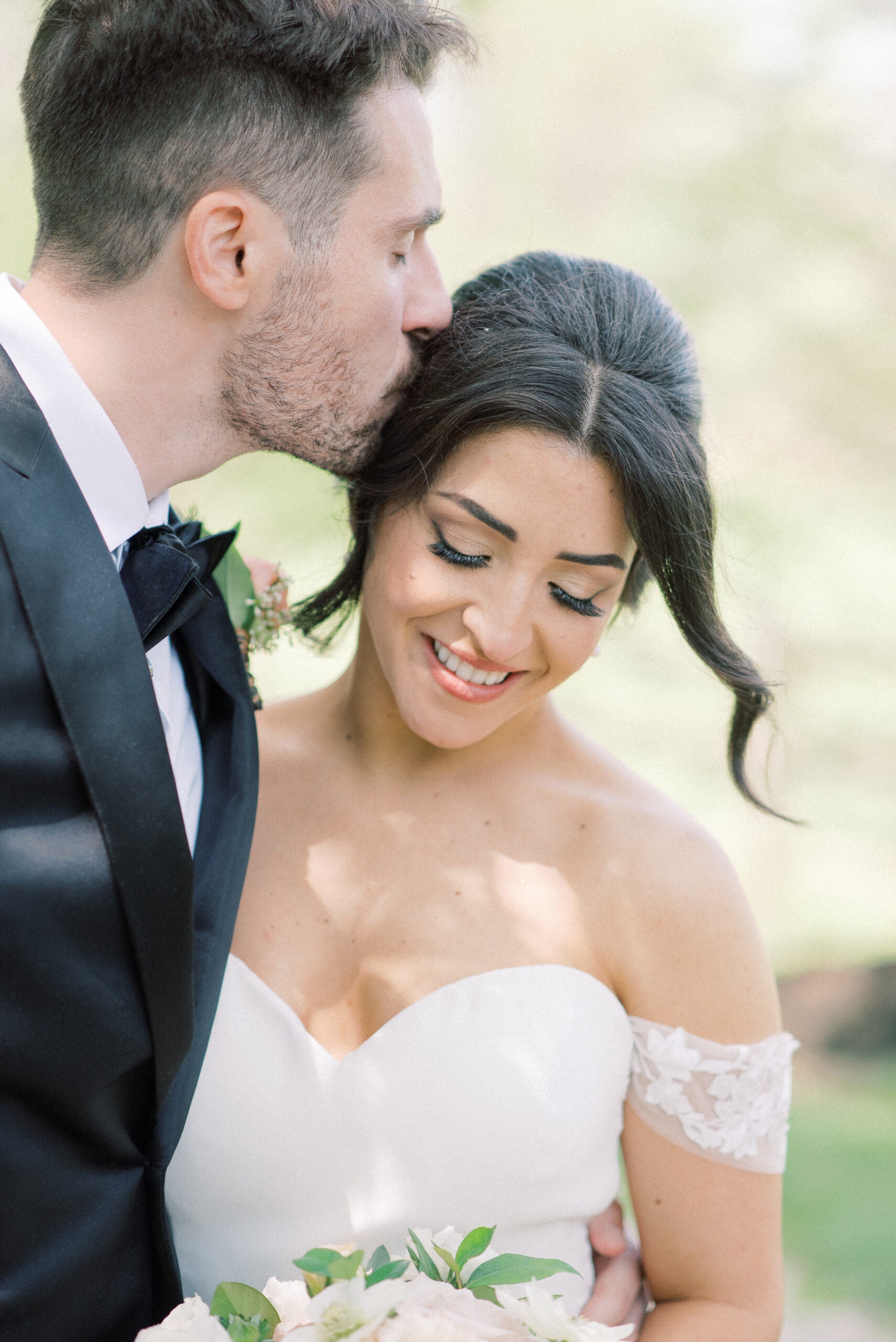 Romantic, light and airy spring garden wedding at the Crossed Keys Estate, Andover, New Jersey.
