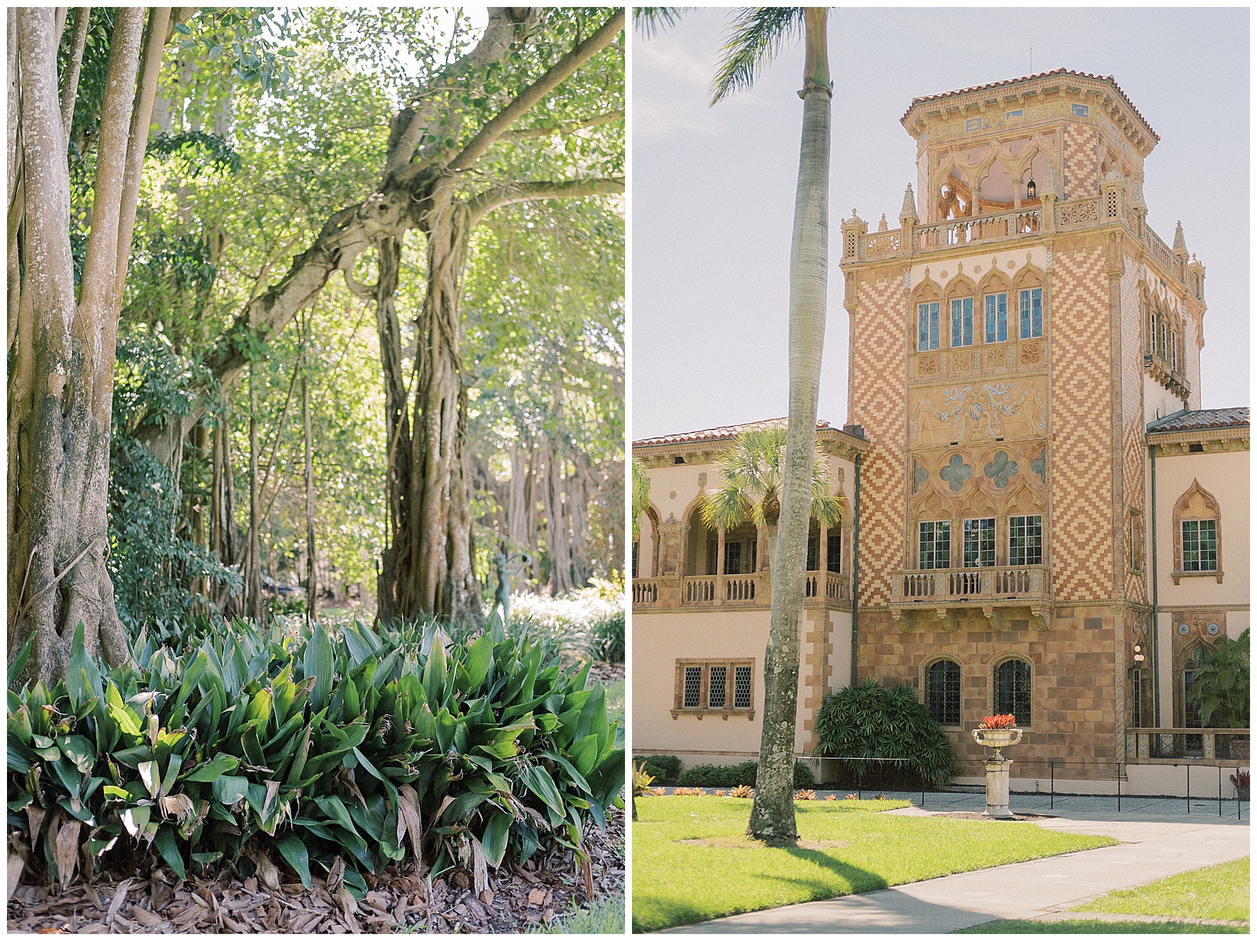 Tampa and Clearwater Florida Destination Wedding Photographer at Ringling Museum of Art