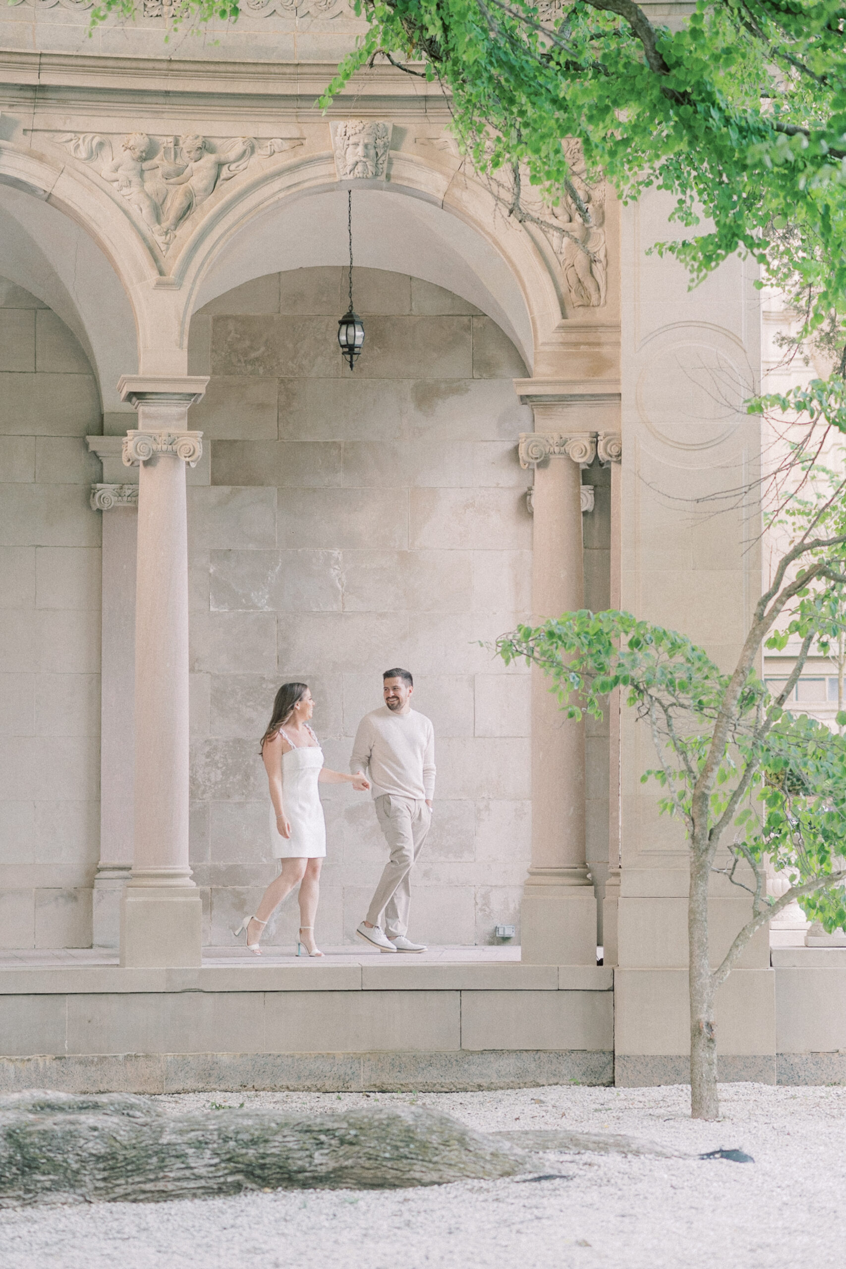 Ariel and Bryan’s romantic engagement session was set at Monmouth University in Monmouth New Jersey photographed by New Jersey Wedding Photographer, Michelle Behre Photography. For more New Jersey engagement session inspiration and New York engagement ideas, outfits, locations, and inspiration, visit our blog!