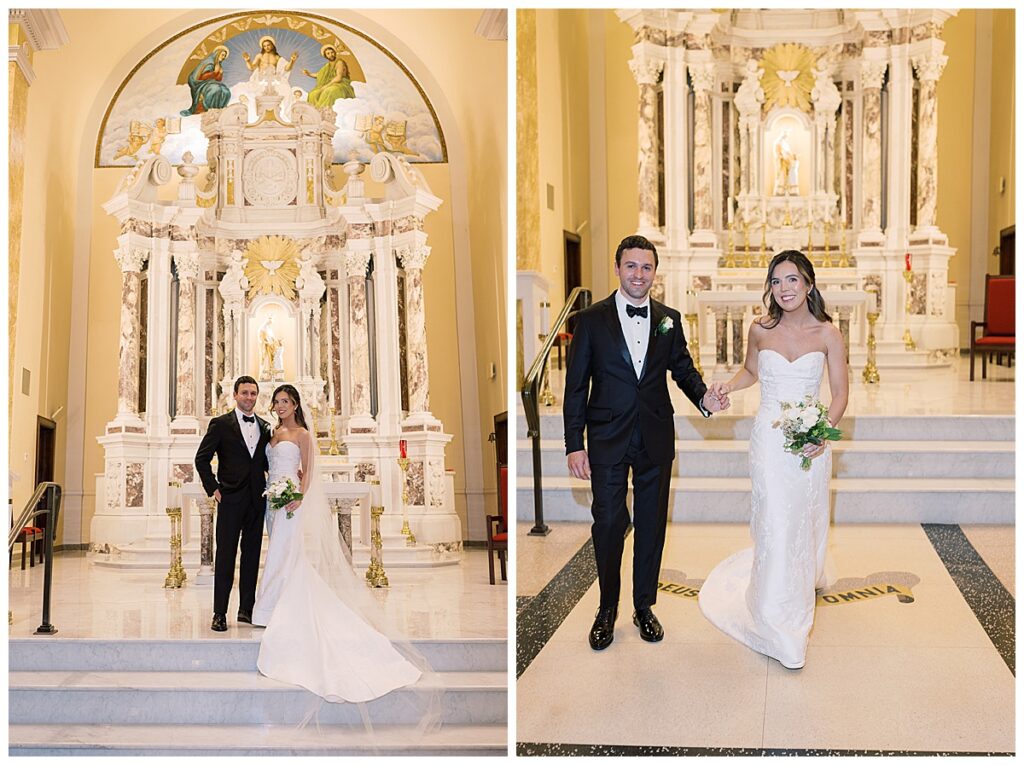 Newlywed Family Formals at St. Anne Roman Catholic Church in Hoboken New Jersey
